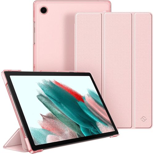 Case For Samsung Galaxy Tab A8 10.5 Inch 2021 (Sm-X200/X205/X207), Slim And Light Transparent Frosted Cover With Auto Sleep/Wake Design, Rose Gold