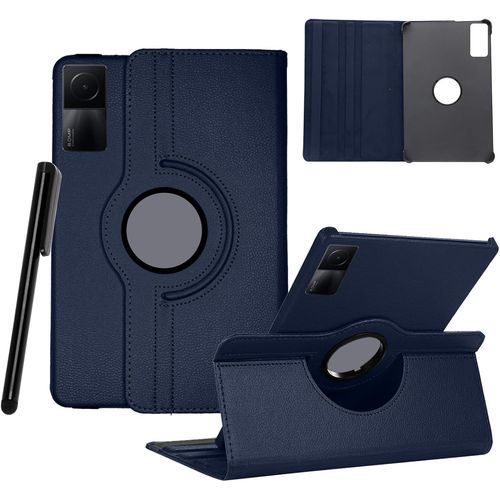 Heremore Protective Case For Xiaomi Redmi Pad Se 11 Inch Tablet 2023, 360° Rotating Stand Cover, Pu Leather Protective Case