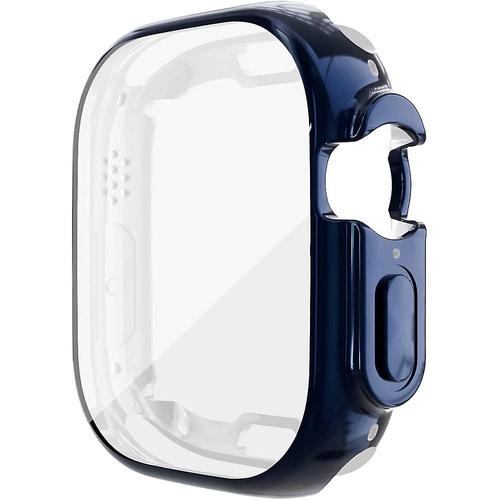 Apple Watch 8 Ultra 49 mm Étui de Protection d'Écran de Montre Anti-Rayures Housse d'Écran Iwatch 2 Pièces Bleu