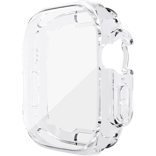 Apple Watch 8 Ultra 49mm boîtier de protection d'écran de montre anti-rayures couvercle d'écran Iwatch 1 pièce Transparent