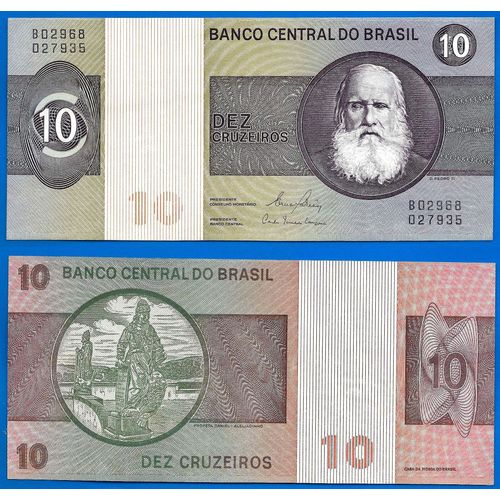 Bresil 10 Cruzeiros 1980 Sign 20 Billet Cruzeiro