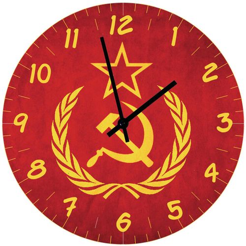 Horloge en verre URSS  29 cm