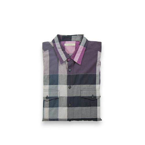 Reconditionné - Chemise Classiques Homme À Carreaux - Taille L - Homme - Bordeaux