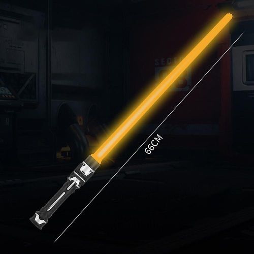 Jouets Épée Laser Star Wars Avec Son Et Lumière Pour Enfants, Accessoire De Cosplay Fantaisie Jaune