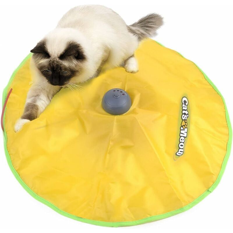 Jouet Pour Chats Automatique Jeux Jouet Interactif Pour Chaton Rotatif Attraper Souris En Mouvement£¬