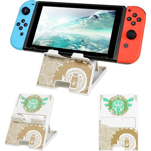 Support Compatible Avec Switch/Switch Oled/Switch Lite, Pliable Support Switch Compact Design Réglable Support De Jeu Pour Switch Console-A