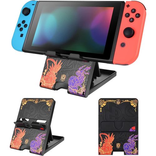 Support Compatible Avec Switch/Switch Oled/Switch Lite, Pliable Support Switch Compact Design Réglable Support De Jeu Pour Switch Console-C