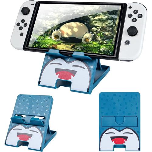 Support Compatible Avec Switch/Switch Oled/Switch Lite, Pliable Support Switch Compact Design Réglable Support De Jeu Pour Switch Console-E