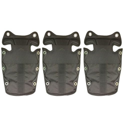 Harnais de plongée BCD,plaque arrière,accessoire de Protection du réservoir de plongée,tapis de rangement technique robuste pour plaque arrière de plongée sous-marine - Type 3PC