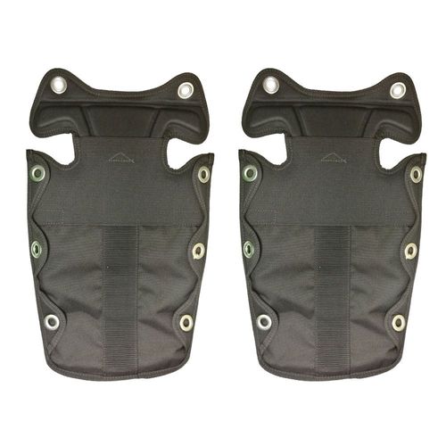 Harnais de plongée BCD,plaque arrière,accessoire de Protection du réservoir de plongée,tapis de rangement technique robuste pour plaque arrière de plongée sous-marine - Type 2PC