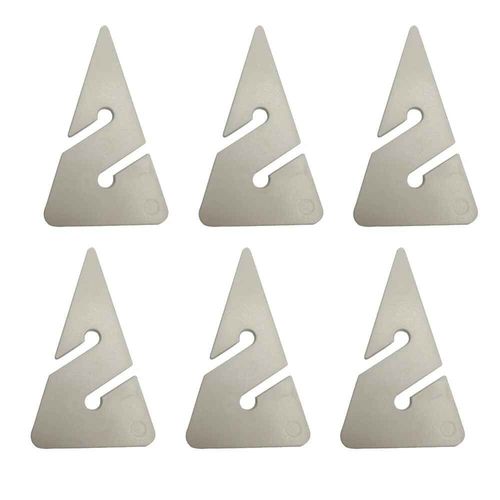 Marqueurs De Flèche De Ligne De Plongée,Grotte De Plongée Sous-Marine,Indicateur De Corde De Guidage En Forme De Triangle Abs Pour Plongeur De Plongée Sur Grotte Technique 6 Pièces - Type 6 White