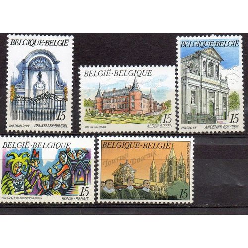 Belgique Timbres Tourisme 1992