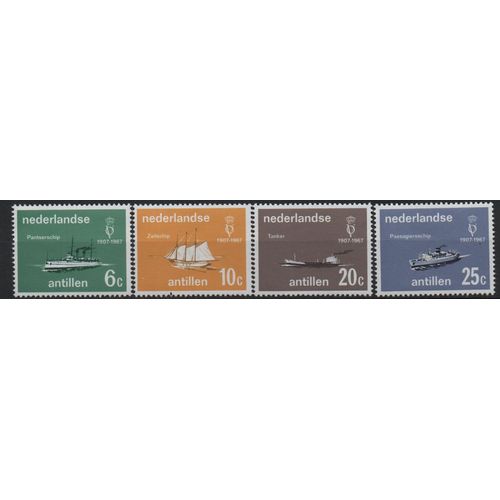 Antilles Néerlandaises Timbres Les Bateaux 1967