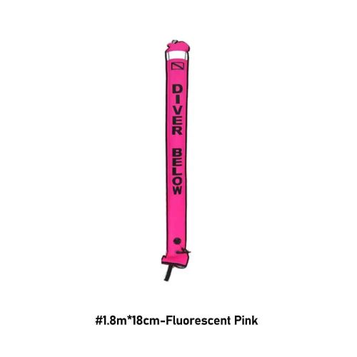 Bouée De Surface Gonflable Pour Plongée Sous-Marine Professionnelle De Haute Qualité,Tube De Signalisation De Saucisse De Sécurité (Smb),1.2m/1.5m/1.8m - Type 1.8m 18cm #C