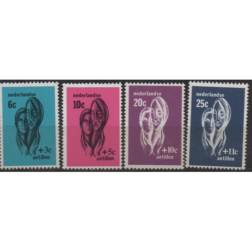 Antilles Néerlandaises Timbres Action Sociale 1967