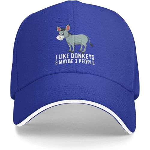 Chapeau D'ânes Drôle, J'aime Les Ânes Et Peut-Être 3 Personnes, Casquette De Baseball Pour Femmes, Chapeau Mignon
