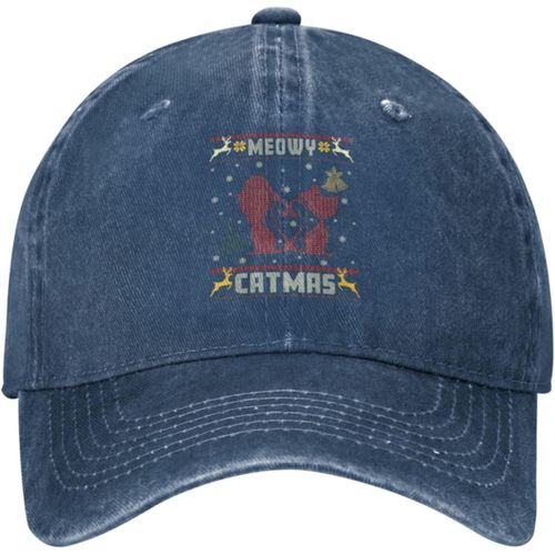 Chapeau De Noël Meowy Chapeau De Noël Femmes Chapeaux De Baseball Chapeau Réglable