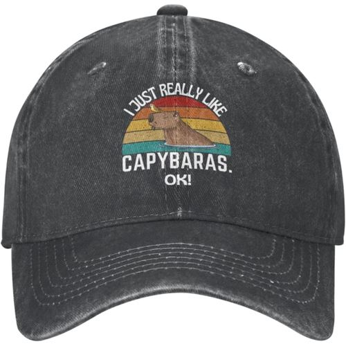 Capybaras Chapeau J'aime Vraiment Capybaras Ok Chapeau Femmes Chapeau De Baseball Casquettes Drôles