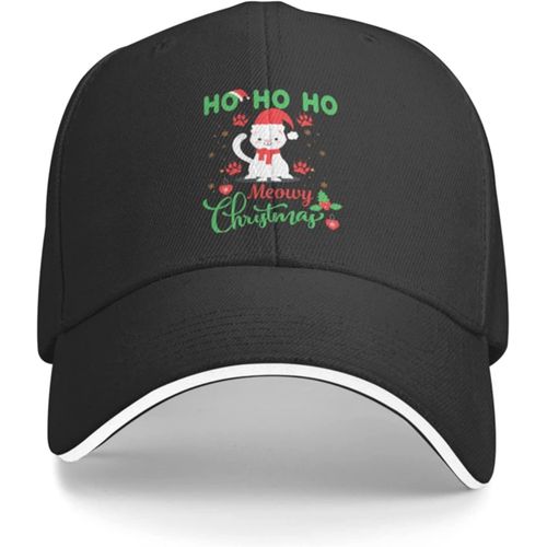 Chapeau De Noël Meowy Chapeau De Noël Pour Femmes Casquettes De Baseball Casquette Mignonne