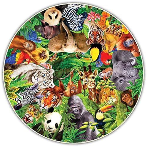 Round Table Puzzle Wild Animals 500 Piece