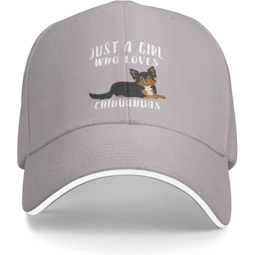 Chapeau Chihuahua, Juste Une Fille Qui Aime Les Chihuahuas, Casquette De Baseball Pour Femmes, Casquette Drôle