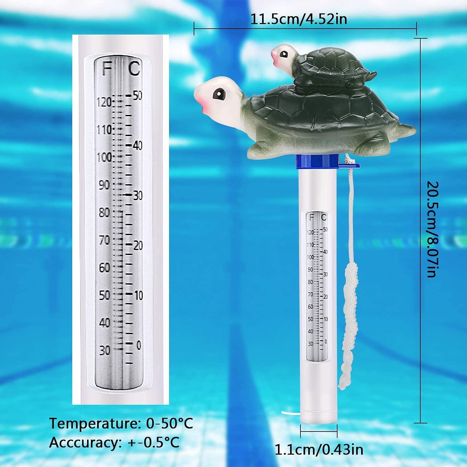 Thermomètre De Piscine Flottant En Forme De Canard - Lecture Facile Fahrenheit/Celsius - Pour Spa, Aquarium