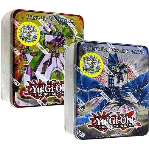 Yugioh Zexal 2011 Wave 1 Set Of Both Holiday Tin Sets Number 17 Leviath Dragon Windup Zenmaister