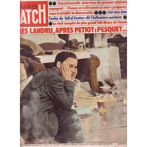 Paris Match N°1422 Du 28-08-1976