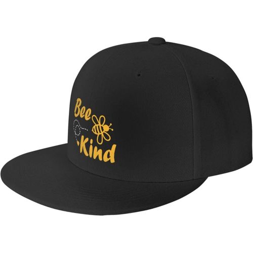 Casquettes De Baseball À Bord Plat Bee Kind Pour Hommes Et Femmes, Chapeaux Hip Hop