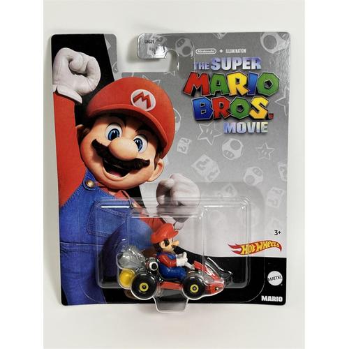 Hot Wheels Mario Kart En Voiture Miniature Version Du Film Super Mario Bros - Echelle 1:64 Longueur 5cm