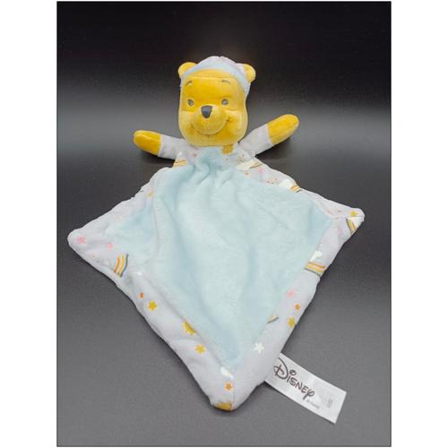 Doudou Plat Winnie Bleu - Arc-En-Ciel - Disney