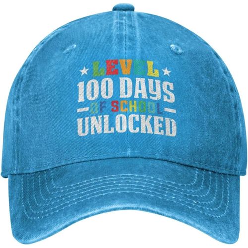 Chapeau Drôle De 100 Jours, Niveaux De Chapeau 100 Jours D'école, Casquette De Joueur Débloquée, Casquette De Baseball Pour Femmes, Casquettes Drôles