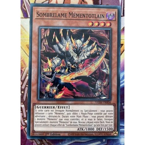 Yu Gi Oh Vasm Fr004 Sombrelame Mémentotlain Super Rare