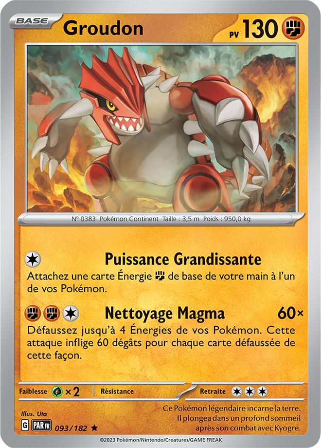 Groudon - Holo - 093/182 - Faille Paradoxe