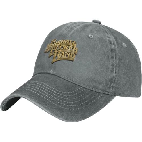 Imprimé Unique Teint Pigmenté Pour Hommes Et Femmes Avec Le Logo Des Chemises Marshall Tucker, Chapeau En Denim Réglable