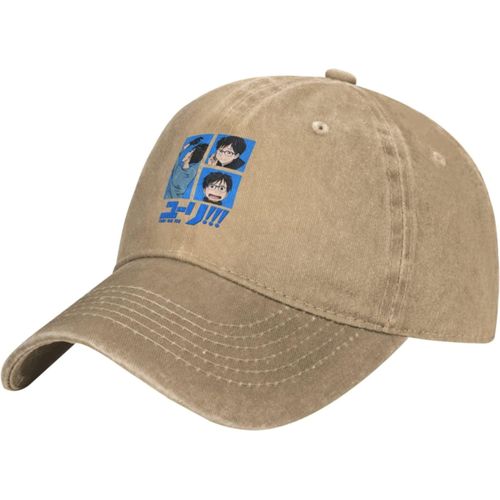 Casquette En Denim Réglable Avec Logo Yuri On Ice Cool Pour Hommes Et Femmes