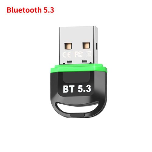 Adaptateur USB Bluetooth 5.3 pour haut-parleur sans fil,souris audio,dongle Bluetooth 5.3,récepteur émetteur - Type Green
