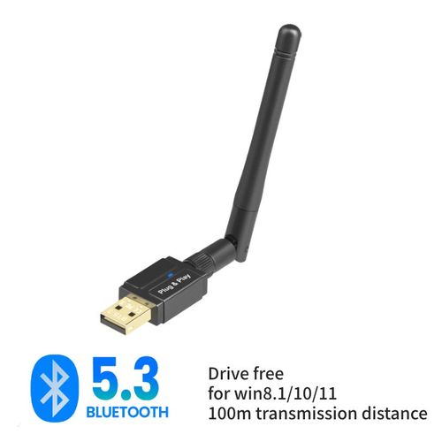 Adaptateur USB Bluetooth 5.3 pour haut-parleur PC,souris sans fil,clavier,musique,récepteur audio,émetteur,dongle Bluetooth - Type BT5.3 100m