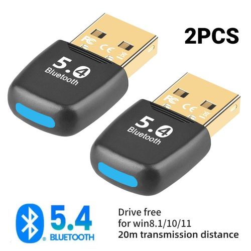 Adaptateur USB Bluetooth 5.4,récepteur Audio et musique,transmetteur pour PC,haut-parleur,boîte à son pour ordinateur portable,souris sans fil,transmetteur USB - Type BT 5.4 2PCS