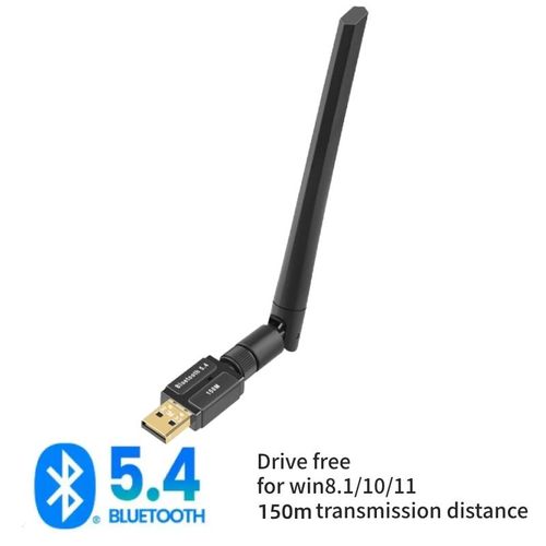 Adaptateur USB Bluetooth 5.4 5.3 pour PC,150m,dongle pour souris sans fil,clavier,musique,récepteur audio,émetteur - Type Bluetooth 5.4