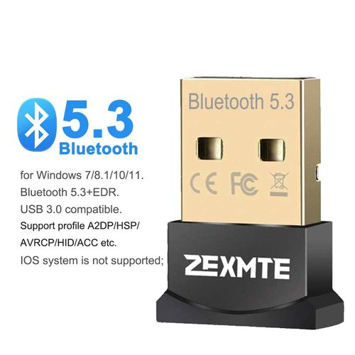 ELECTOP-Adaptateur USB Bluetooth 5.4 5.3,dongle pour haut-parleur PC,souris sans fil,clavier,musique,récepteur audio,émetteur Bluetooth - Type Bluetooth 5.3