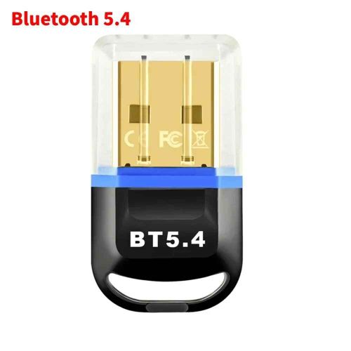 Adaptateur USB Bluetooth 5.4,Dongle Audio,Mini récepteur/émetteur sans fil USB pour PC/ordinateur portable,pilote gratuit pour Win10/11 - Type BT 5.4 Blue