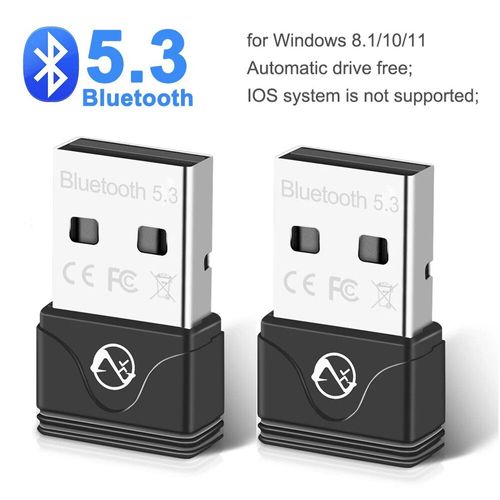 Zexmte-Adaptateur USB Bluetooth 5.1 5.3,50m,pour Windows 8/11/10,haut-parleur,casque,clavier,récepteur audio,dongle - Type BT5.3 20M 2PCS