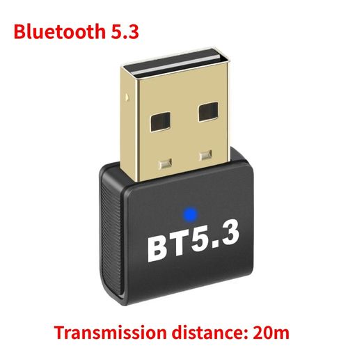 Adaptateur USB Bluetooth 5.3 5.0,récepteur audio,émetteur pour PC,haut-parleur,souris sans fil,clavier,dongle,150m - Type BT5.3 20m
