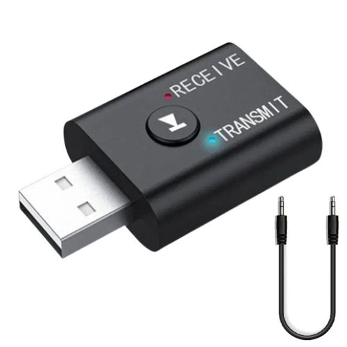 Adaptateur USB Bluetooth 2 en 1,transmetteur 5.0,pour ordinateur,TV,haut-parleur d'ordinateur portable,adaptateur de casque,récepteur Bluetooth sans fil - Type USB Bluetooth 5.0