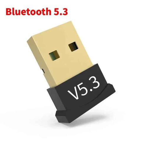 Adaptateur USB Bluetooth 5.4,Dongle Audio,Mini récepteur/émetteur sans fil USB pour PC/ordinateur portable,pilote gratuit pour Win10/11 - Type BT 5.3 Black