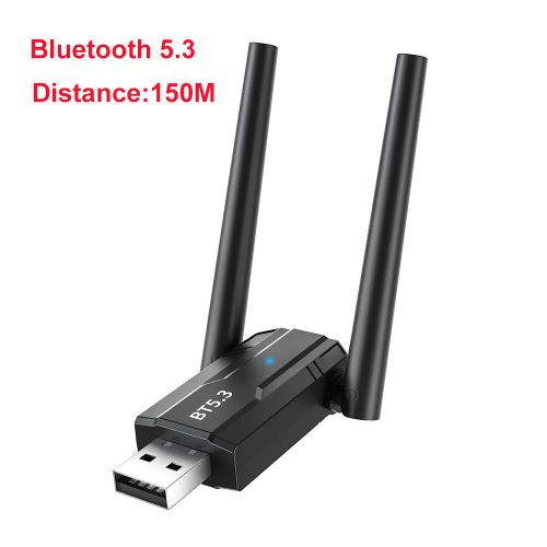 Adaptateur USB Bluetooth 5.3 5.0,récepteur audio,émetteur pour PC,haut-parleur,souris sans fil,clavier,dongle,150m - Type BT5.3 150m