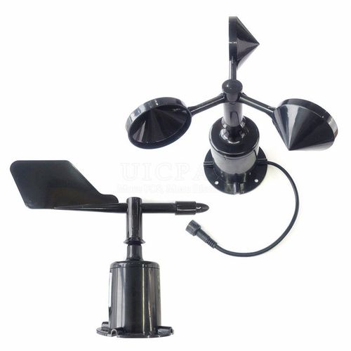Station Météo Extérieure 60 M/S,Capteur Anémomètre À 3 Tasses,Sortie Rs485 4-20ma 0-5v,Fiber De Polycarbon,Vitesse Du Vent,Capteur De Direction Du Vent - Type 0-5v Kit