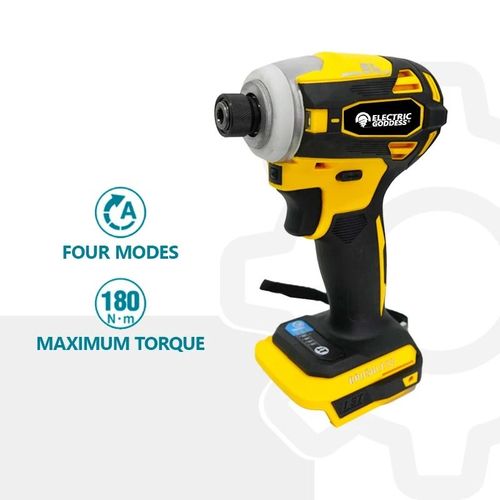 Nouvelle déesse électrique DTD172 180N.m,pilote d'impact sans fil LXT BL,outils électriques sans balais,moteur perceuse électrique pour Makita 18V - Type Yellow