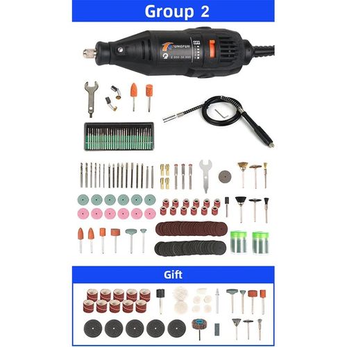 Mini perceuse électrique 220V,graveur,perceuse électrique pour outils rotatifs,Mini outil Dremel avec accessoires d'outils électriques - Type Group 2